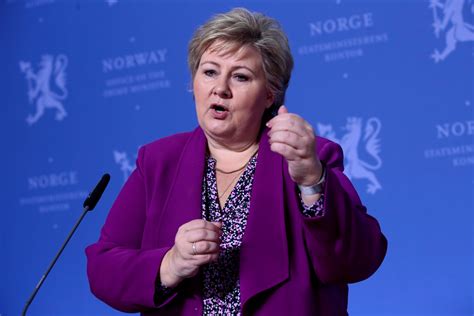 She started her second term after the elections in 2017. Norway's PM Erna Solberg tells children it's OK to feel ...