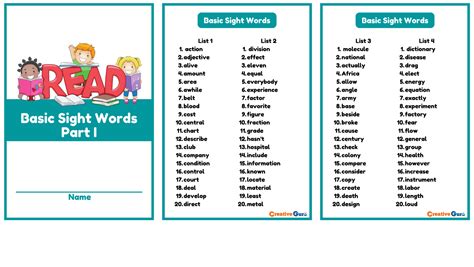 Dolch Basic Sight Words Booklet Part I And Ii For Remedial Reading