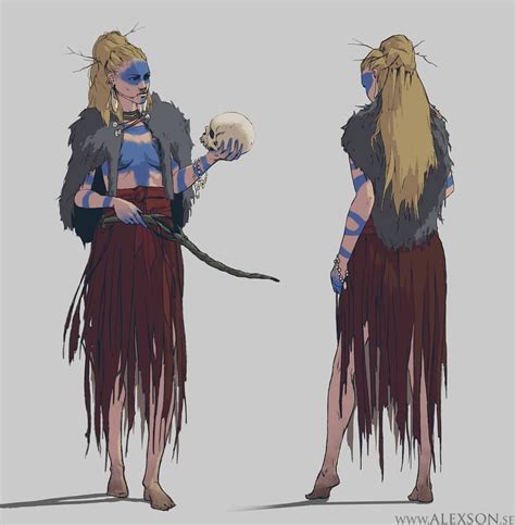 Young Nordic Witch Concept Art By Alexson1 On Deviantart Viking