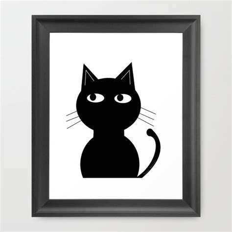 Cute Black Cat Framed Art Print 3200 Framed Art Prints Cat Frame