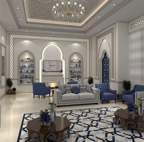 Moroccan Islamic Guest Recaption Luxury House Interior Design