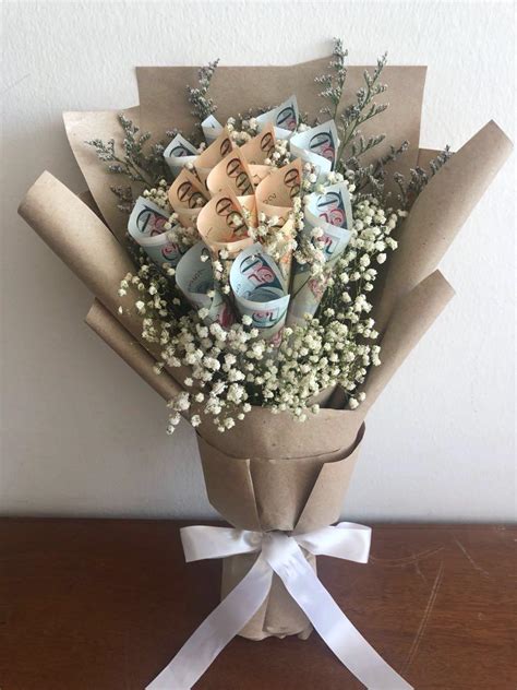 💵 Unique Money Bouquet Gardening Flowers And Bouquets On Carousell