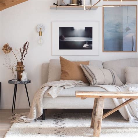 Cosy Swedish Living Room In Naturals Scandinavian Home My