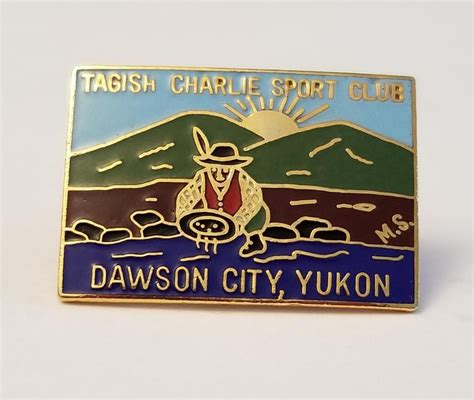 Tagish Charlie Sports Club Dawson City Yukon Lapel Pin 380 Ebay