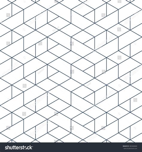 Linear Seamless Pattern Subtle Geometric Background Stock Vector