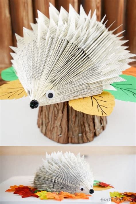 Dont Miss How To Turn An Old Book Into This Cute Woodland Creature