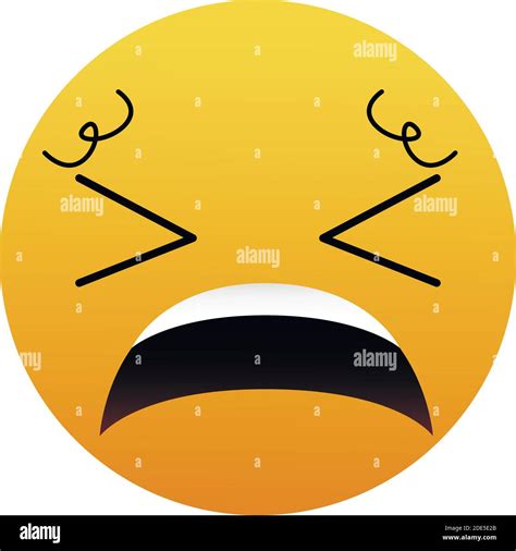 Emoji Face Unhappy Emoticon On A White Background A Vector Cute