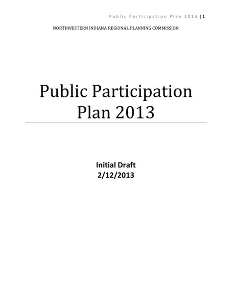 Public Participation Plan 2013 Resolution