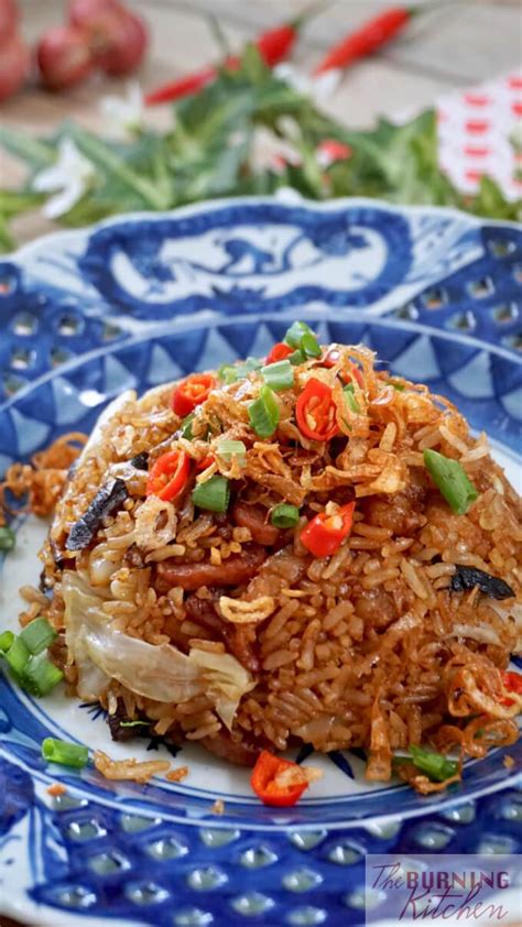 Cantonese Cabbage Rice The Burning Kitchen