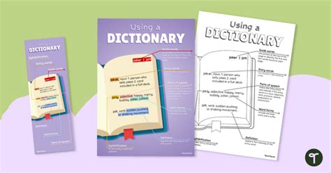 Dictionary Guide Display Poster Teacher Made Twinkl