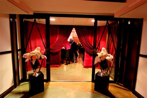Entrance To Banquet Hall With Red Velvet Entry Party Rentals Taylor