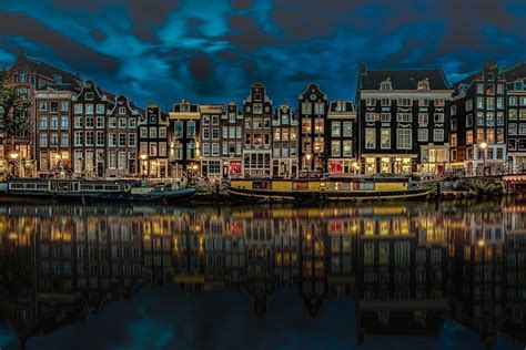 Amsterdam Night Wallpapers 4k Hd Amsterdam Night Backgrounds On