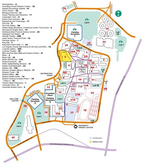 Cal State Los Angeles Map