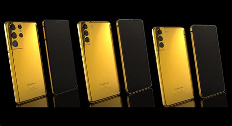 24k Gold Plated Samsung Galaxy S21 Goldgenie Press