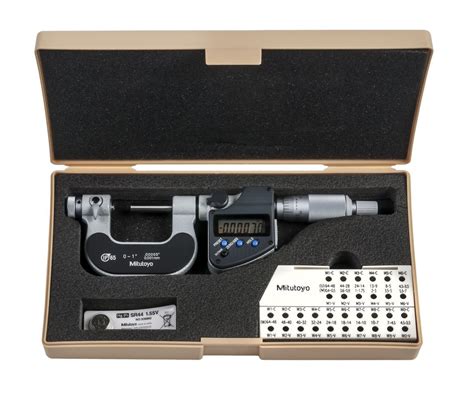 Mitutoyo Screw Thread Micrometer Digital 0 10 254mm 326 351 10