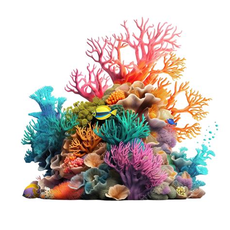 Coral Reef Ai Coral Reef Isolated Transparent Background Png