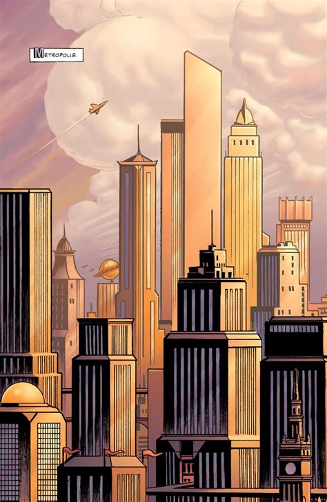Adventure Comics City Drawing Art Deco City City Background