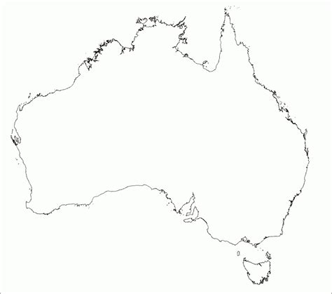 Blank Map Of Australia Printable Printable Maps Images