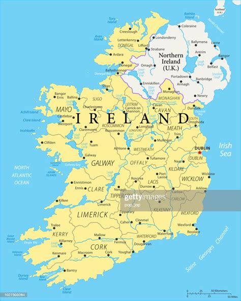 Map Of Ireland Vector High Res Vector Graphic Getty Images