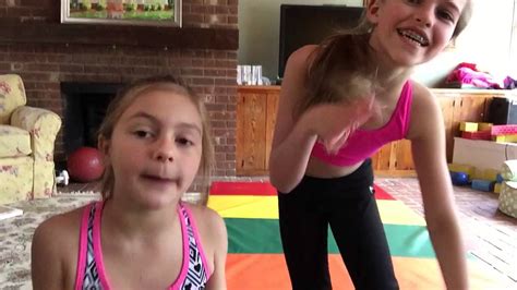 Gymnastics Challenge With Cousin Youtube