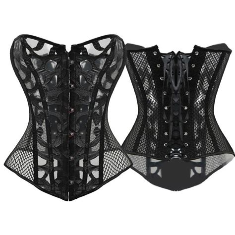 2018 Sexy Waist Trainer Brocade Corsets Bustiers Embroidery Lace Up