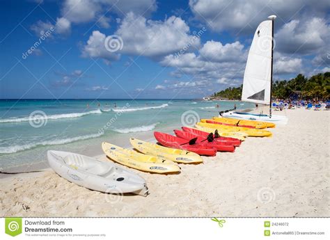 Tropical Beach And Boats Editorial Photography Image Of America 24246072
