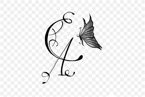 Calligraphy Letter Tattoo Initial Alphabet, PNG, 471x550px, Calligraphy ...