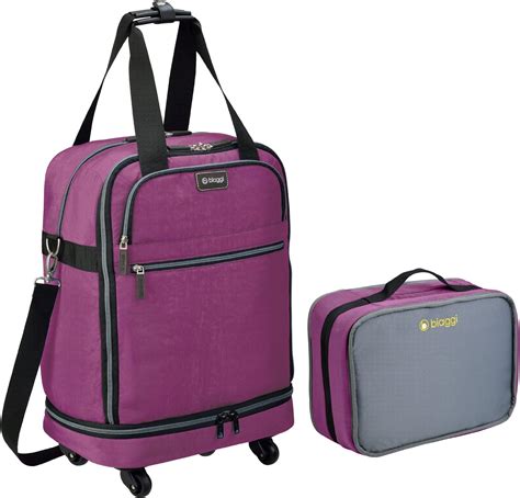Biaggi Zipsak Micro Fold Spinner Carry On Suitcase 22