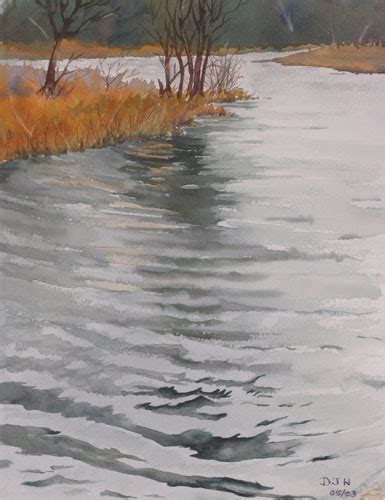 Water Lake And River Watercolor Paintings By Debbie Homewood