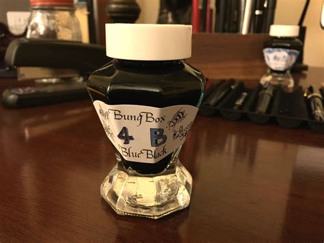 A Rare Ink From Japan Bung Box Blue Black — The Gentleman Stationer