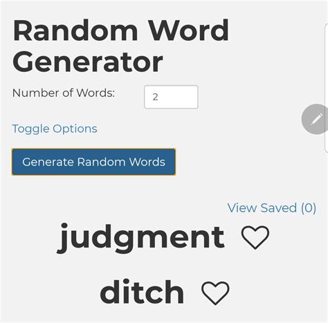 Random Word Generator Tumblr