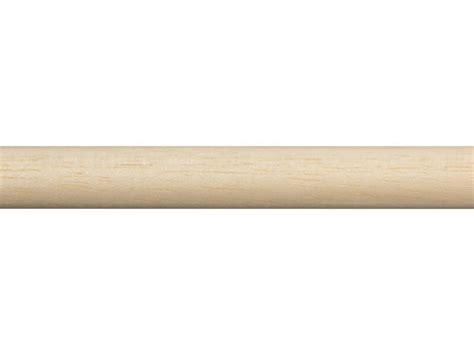 Baguette Ronde 14mm 270cm Bois Dur Blanc Hubo