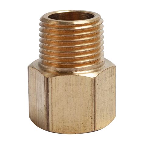 Ltwfitting 3 8 In Fip X 3 8 In Mip Brass Pipe Adapter Fitting 5 Pack Hf1026605 The Home Depot