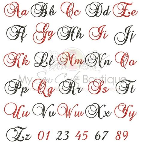 Embroidery Font Pe Embroidery Machine Font Bx Embroidery Etsy Pes