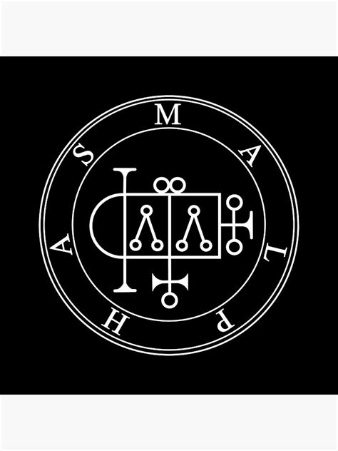Malphas Goetia White Poster For Sale By Shadow Kingdom Redbubble