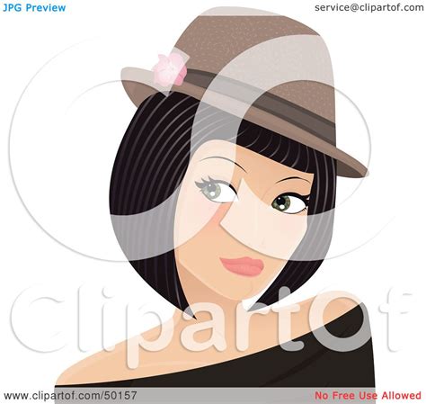 Royalty Free Rf Clipart Illustration Of A Pretty Young Lady Wearing A