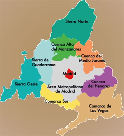 Em Geral 97 Foto Mapa De La Comunidad De Madrid Con Sus Pueblos Cena