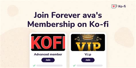 join forever ava s ko fi membership on ko fi ko fi ️ where creators get support from fans