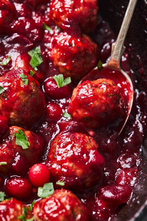 Homemade Cranberry Meatballs Olive And Mango