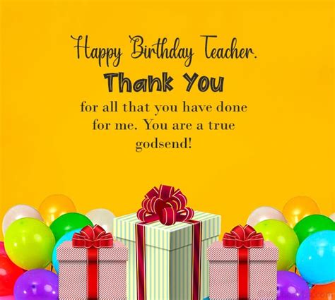 Teacher Birthday Card Printable