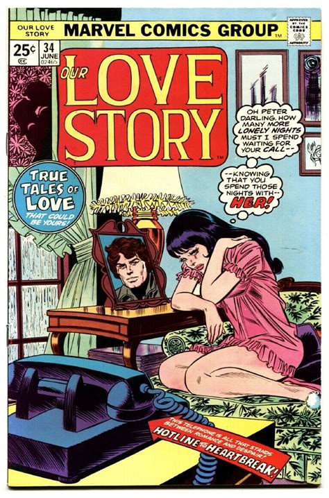 our love story 34 comic book marvel john romita buscema lingerie spider man comic books