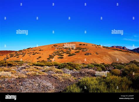 Volcanic Landscape Island Tenerife Canary Islands Spain Stock Photo