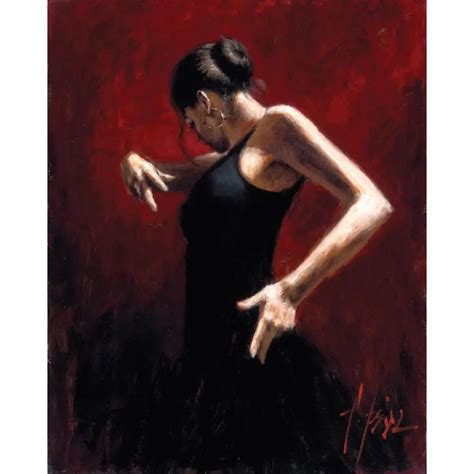 Canvas Art Spanish Dancing Woman Hand Painted Portraits Paintings Oil