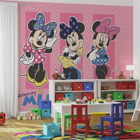 Disney Minnie Mouse Wall Paper Mural Buy At Europosters