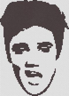 We design our patterns using 14 count the pattern comes as a pdf file that you'll will be able to download immediately after purchase. Elvis Crochet Graph/Chart Pattern | Graph crochet, Crochet ...