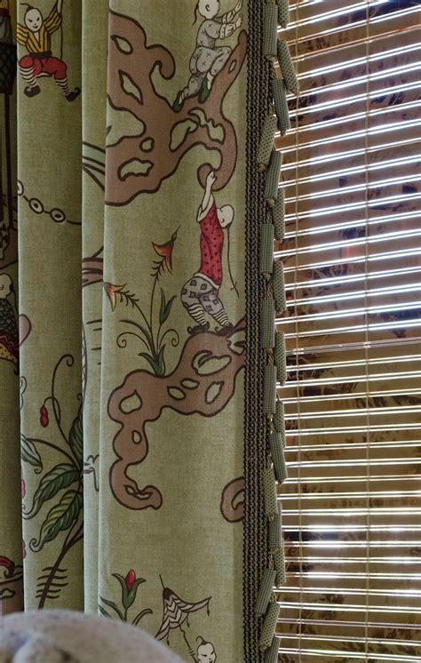 Drapery Detail Scalamandre Chinoiserie Ping By Texas Designer Audrey
