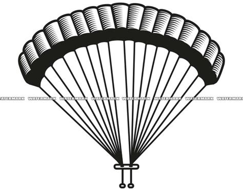 Parachute Svg Parachute Cut File Parachute Dxf Parachute Etsy