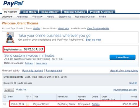 Wells fargo credit card holders may have more luck; New PayPal Account Balance | Travel with Grant