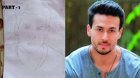 Tiger Shroff How To Draw Outline For Tiger Shroff Youtube
