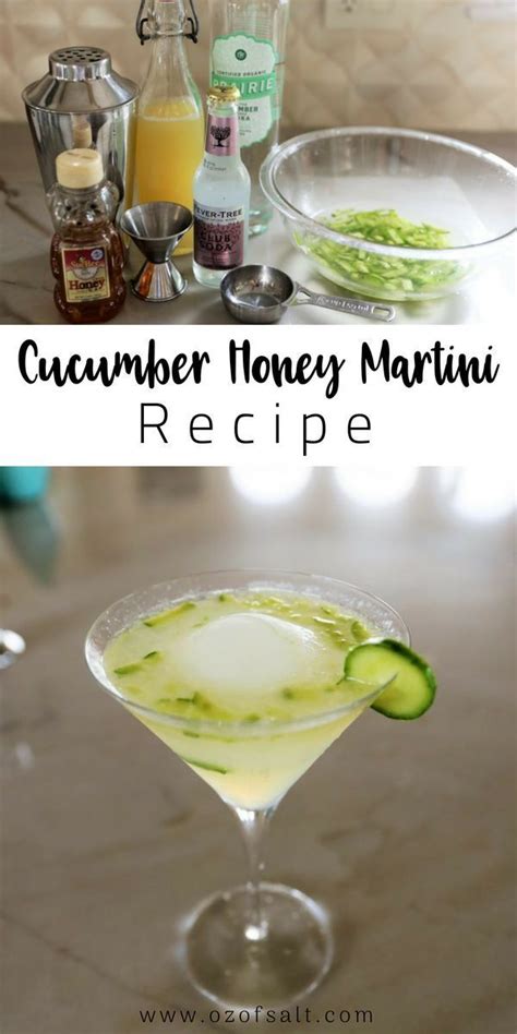 Cucumber Honey Lemon Vodka Martini | Recipe | Lemon vodka ...